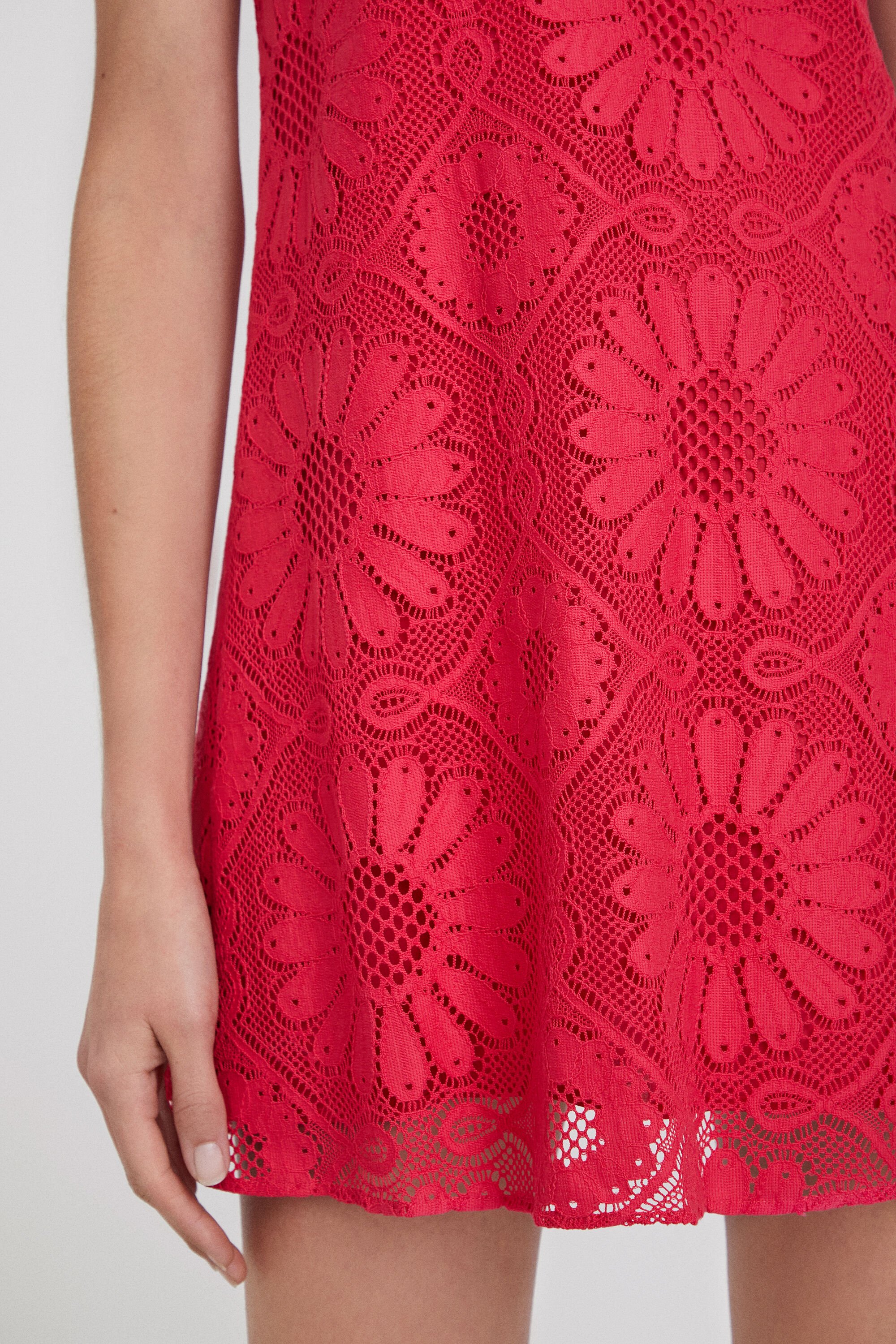 セール】CUT LACE S/OP カット レース ミニワンピース