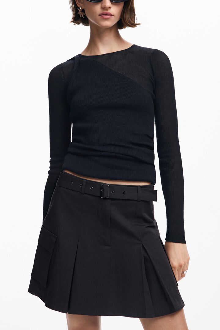 Falda tablas cinturón