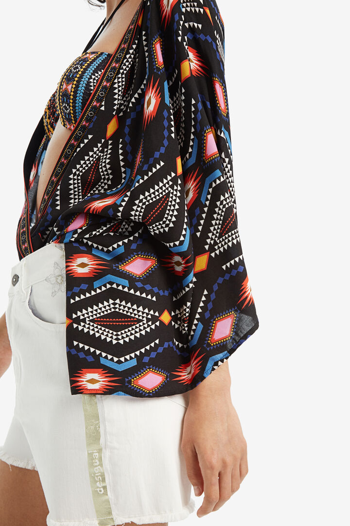 Black Oversize Kimono Shama | Desigual
