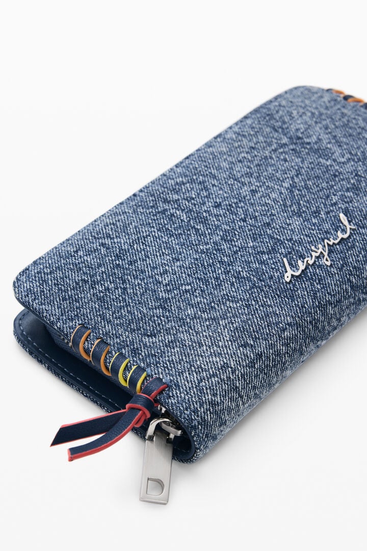 Medium denim wallet heart | Desigual
