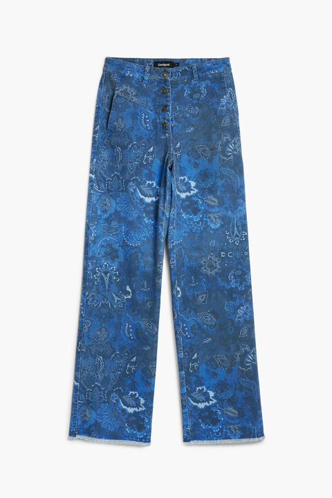 PAISLEY TWILL TROUSERS