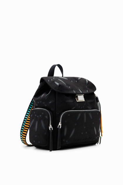Midsize Swiss-embroidery backpack