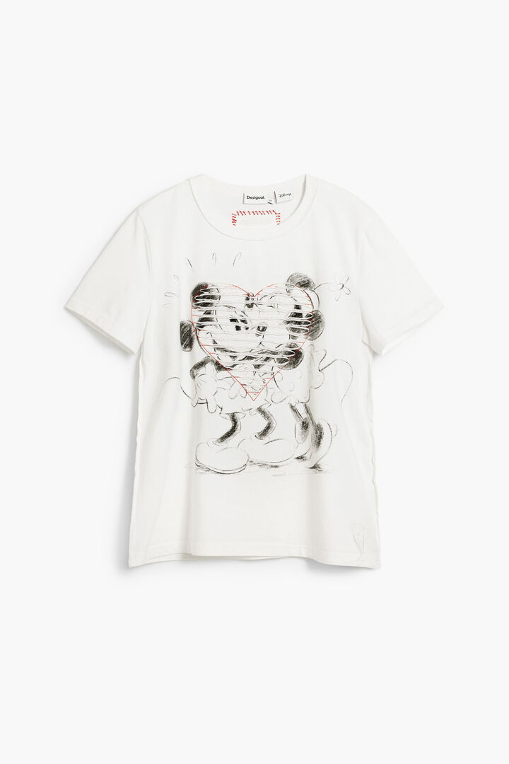 Mickey and Minnie Mouse&trade; heart T-shirt | Desigual