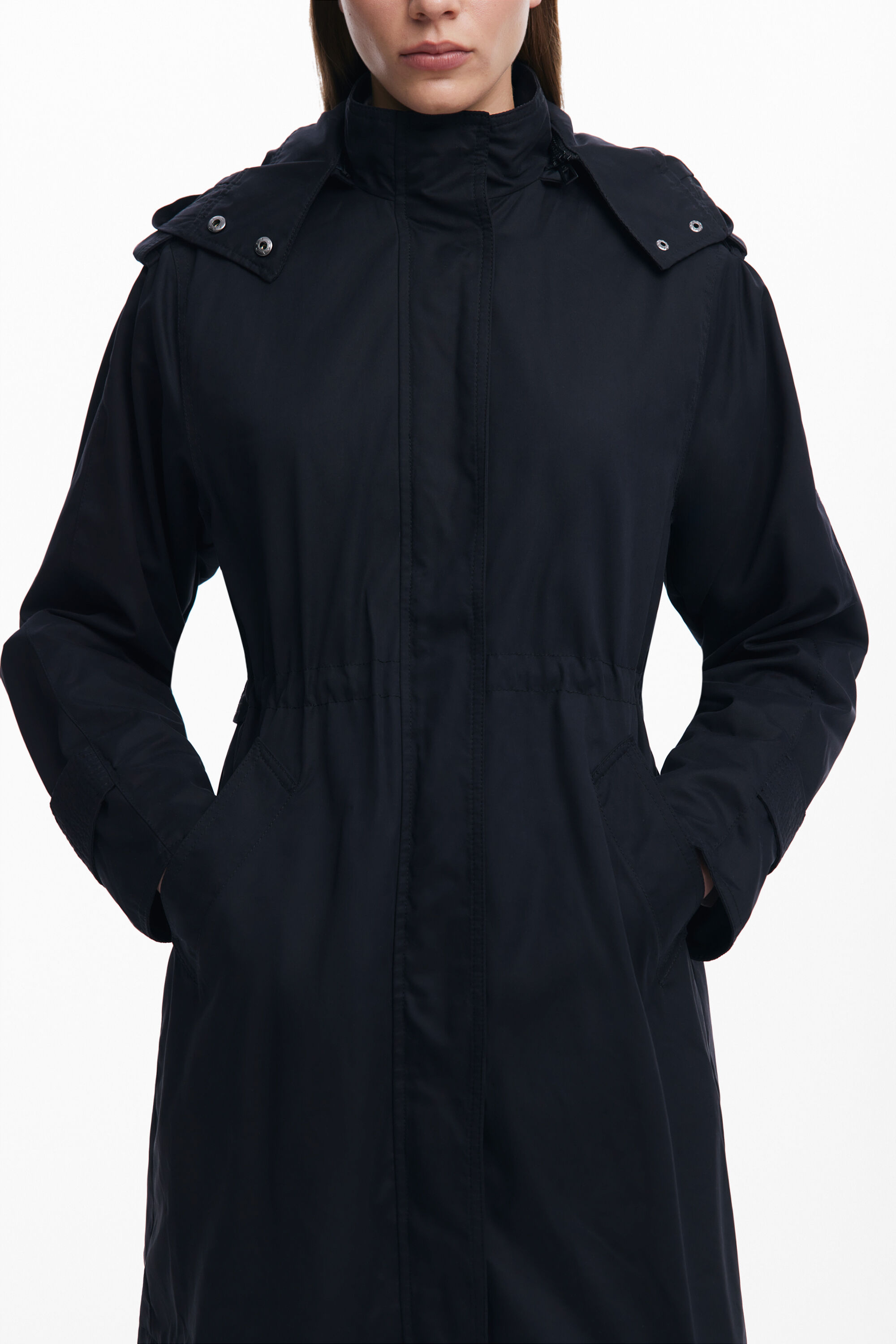 Desigual Women's 2-in-1 Parka In Black