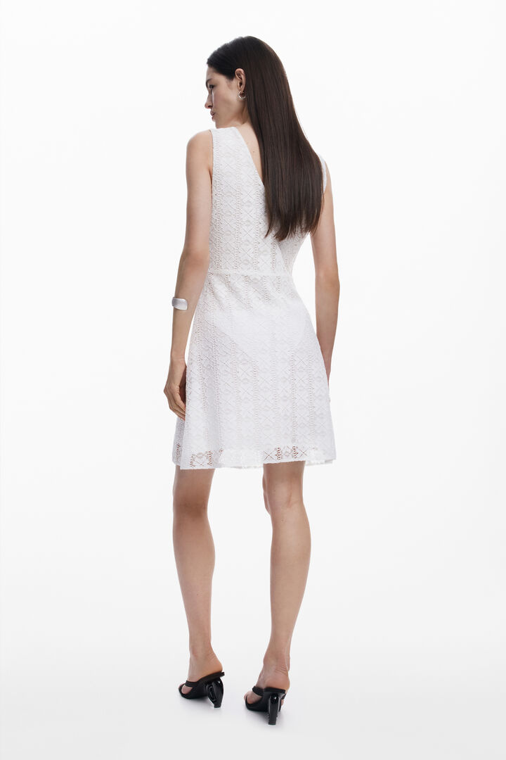 Vestido encaje sin mangas | Desigual