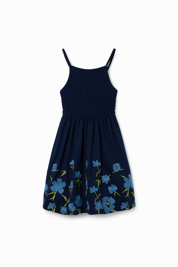 Vestido tirantes flores bordadas | Desigual