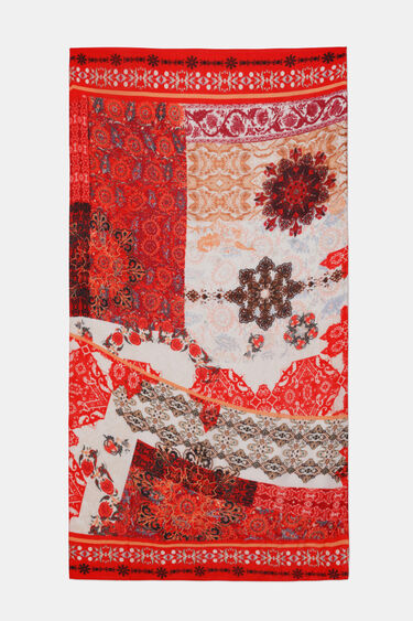 Rectangular Indonesian foulard | Desigual