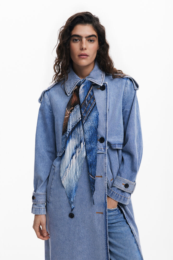 Denim-inspired scarf | Desigual
