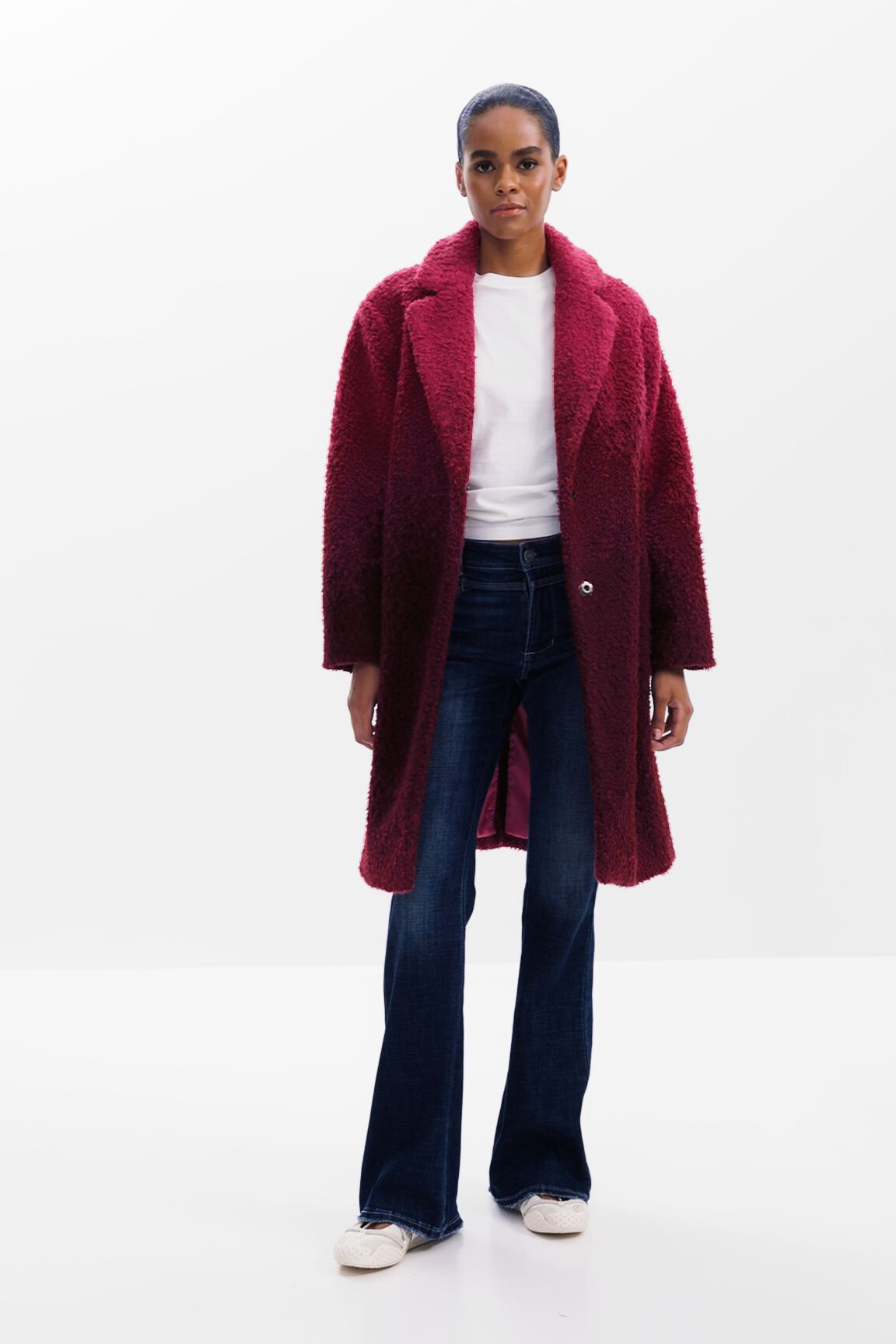 Gradient boucle coat Women's I Desigual.com