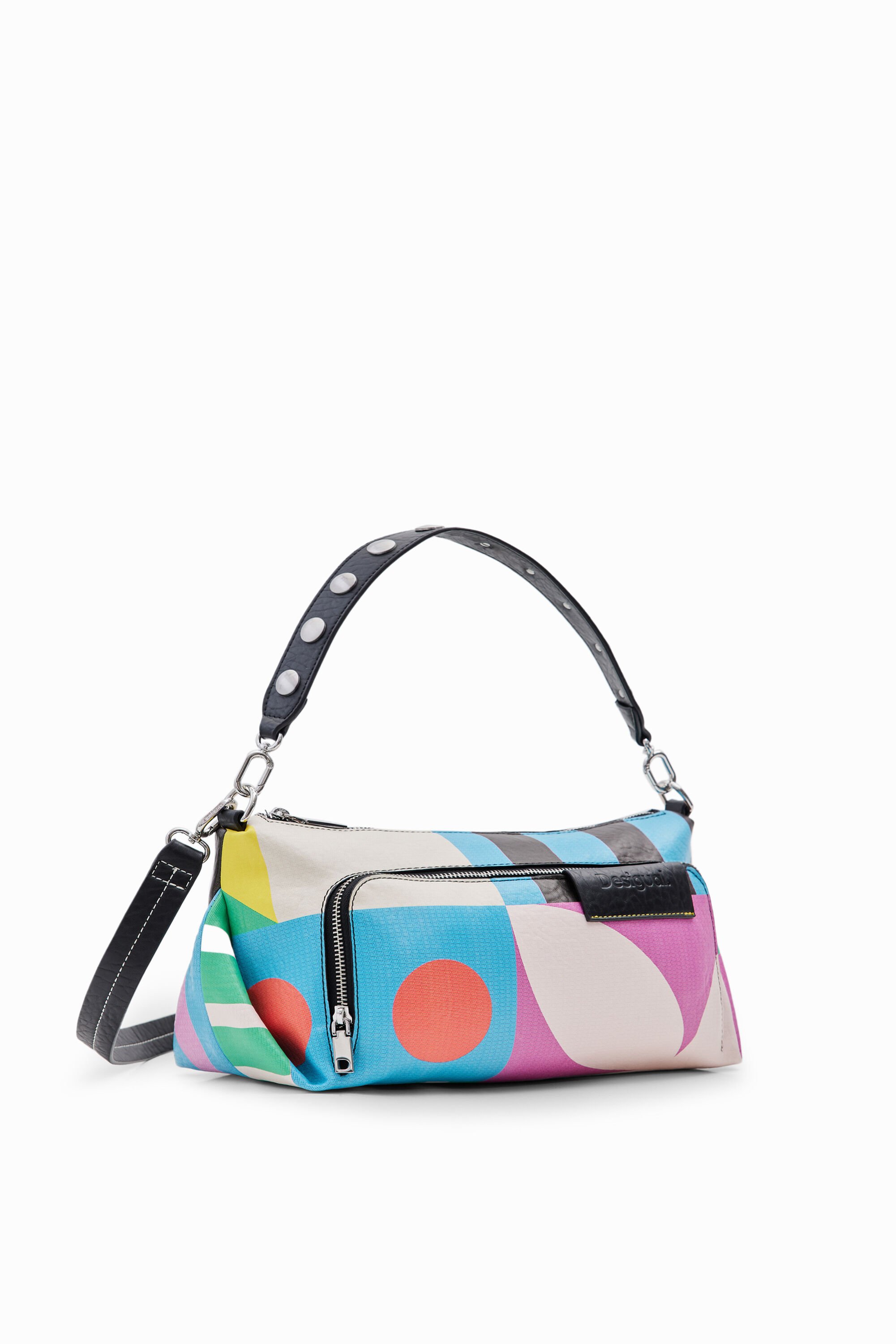 Desigual M Geometric Bag In Material Finishes