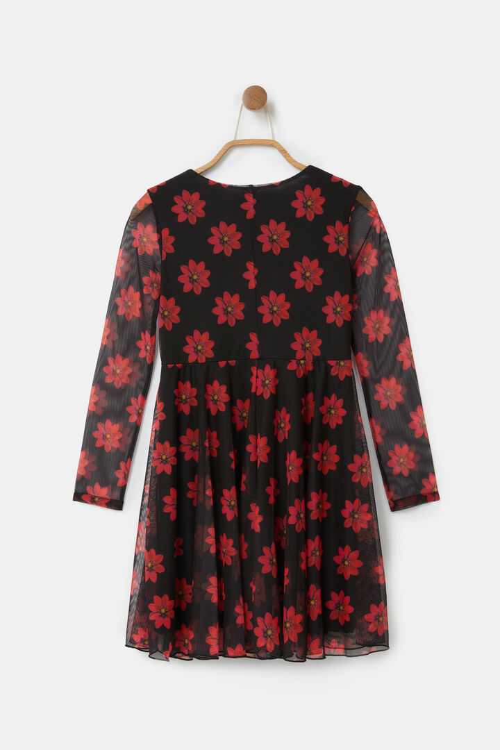 Vestido talle alto flores | Desigual