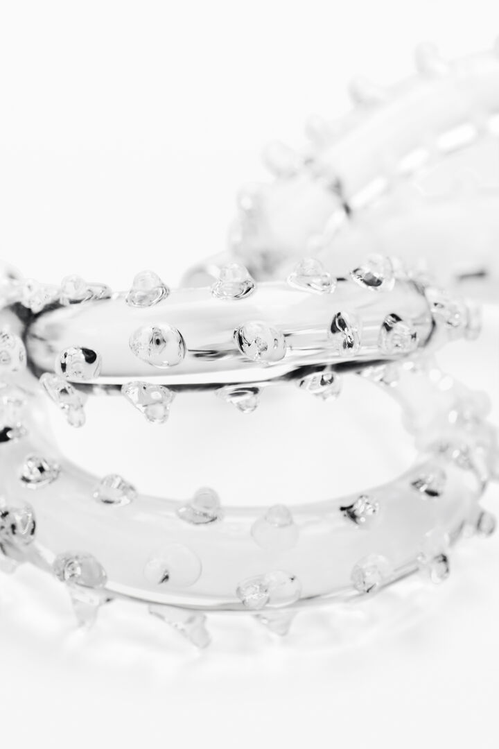 Crystal hoop earrings zalio | Desigual