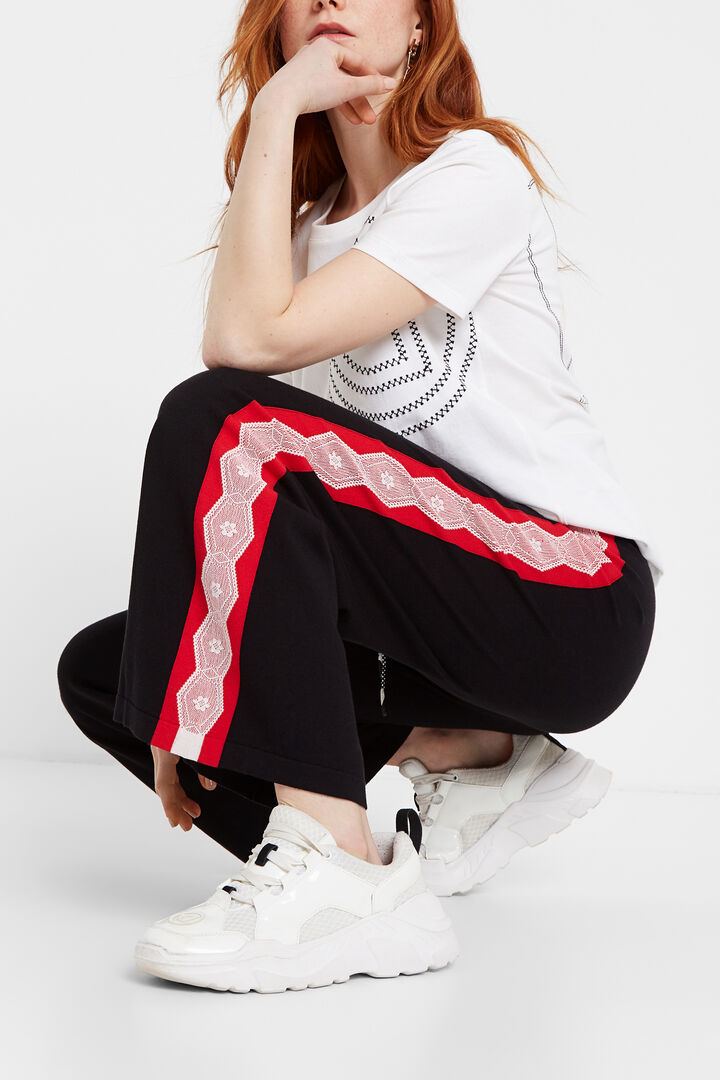 Culottes tracksuit with lace | Desigual