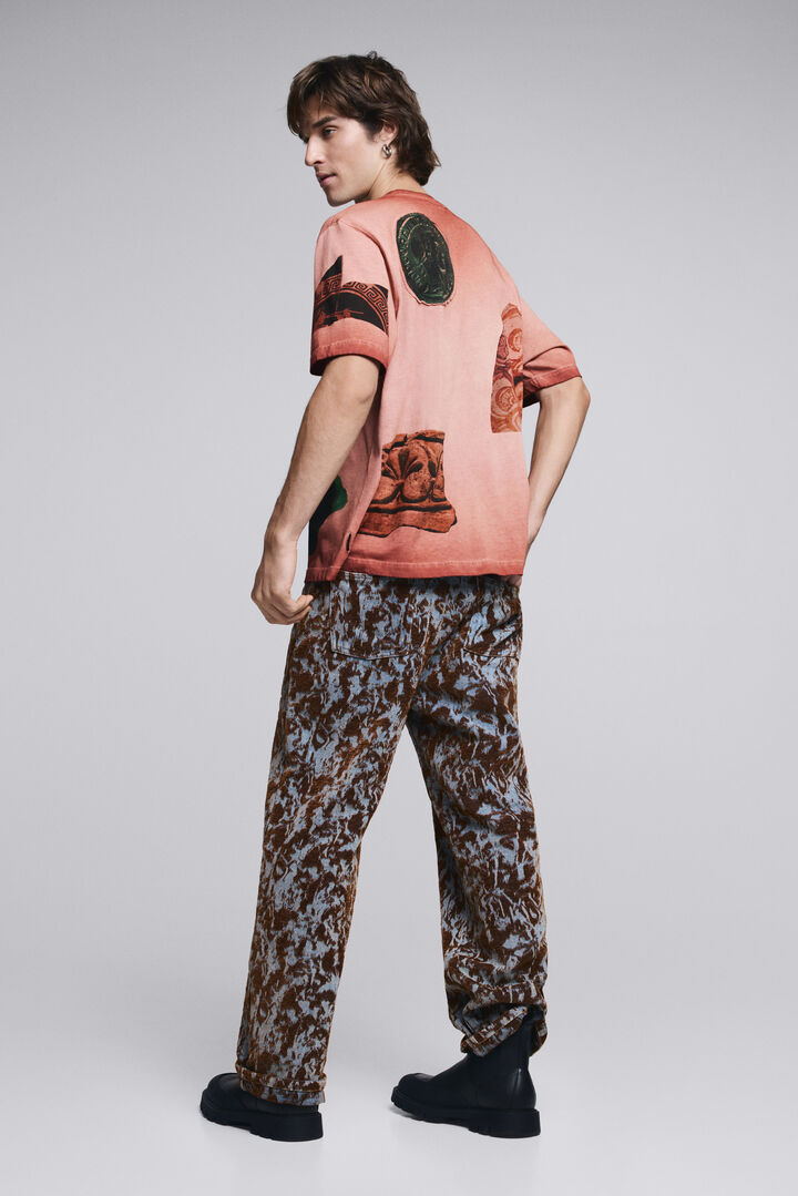 Short-sleeve patchwork T-shirt | Desigual