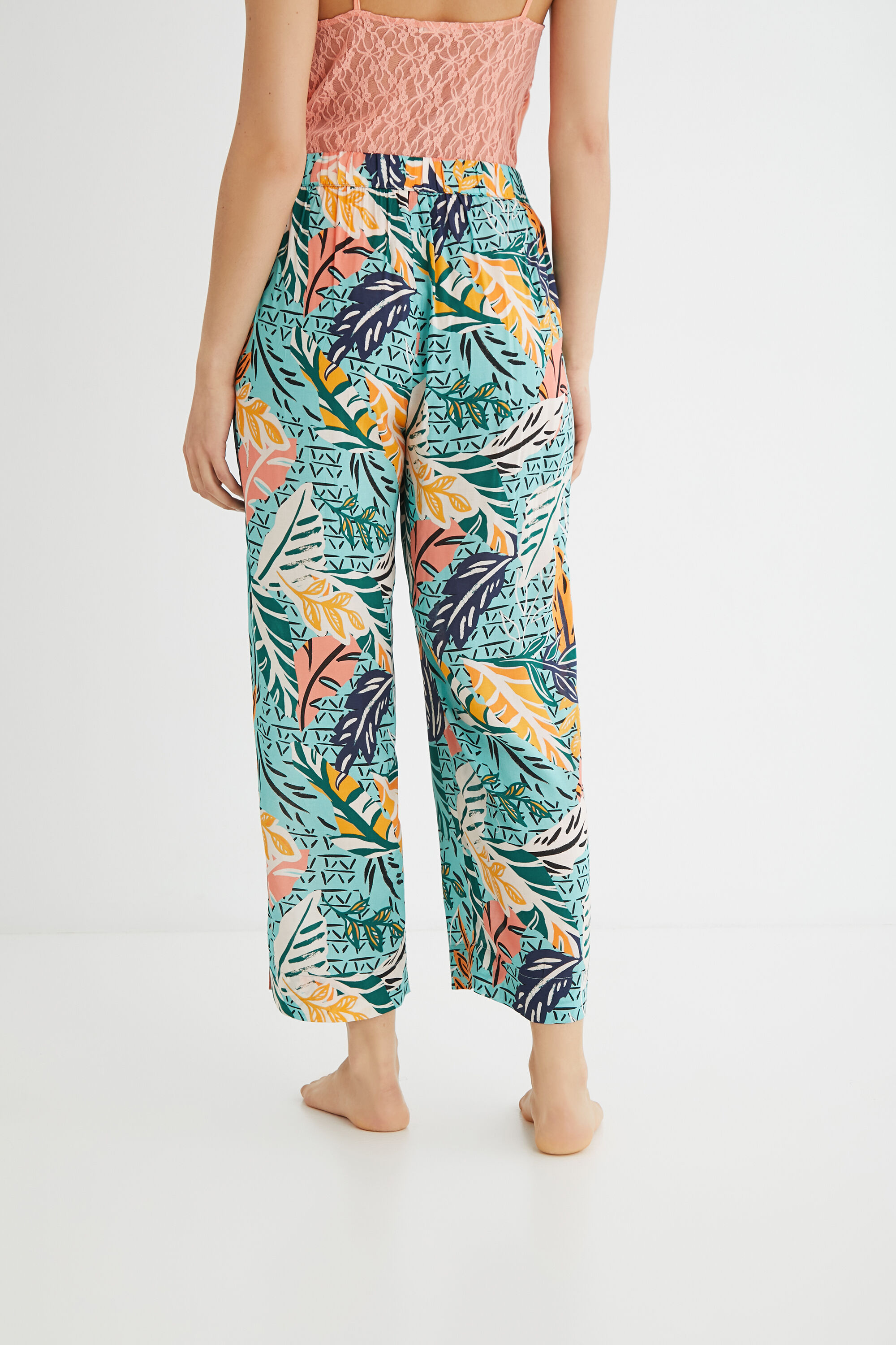 Pantalon long pyjama viscose Desigual