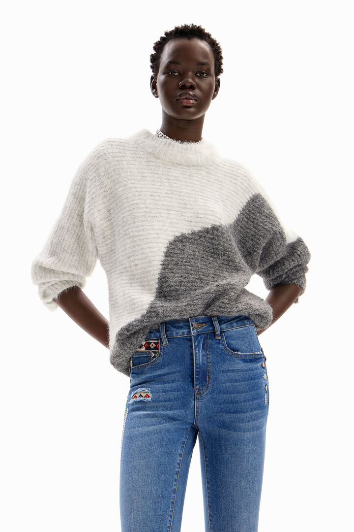 Slim embroidered jeans | Desigual