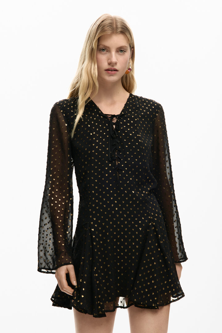 VESTIDO PLUMETI CORTO | Desigual