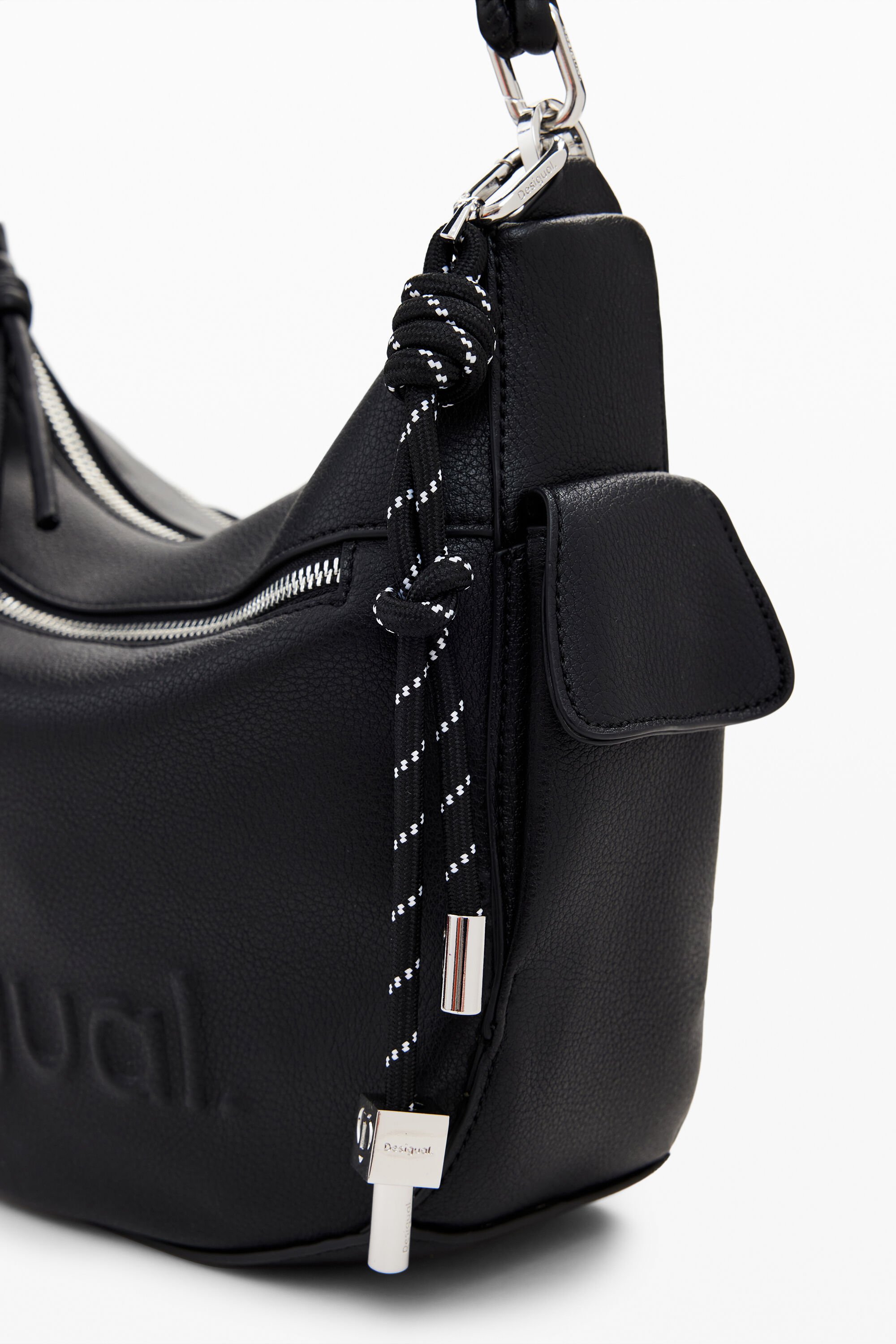 Desigual 3Dロゴオーバルバッグ ブラック 3Dロゴオーバルバッグ I Desigual.com