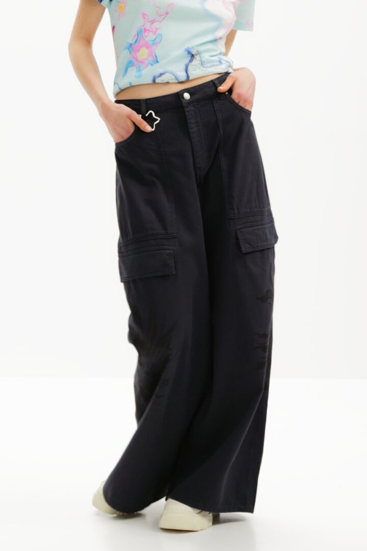 Pantalón cargo flores tribales Collina Strada | Desigual