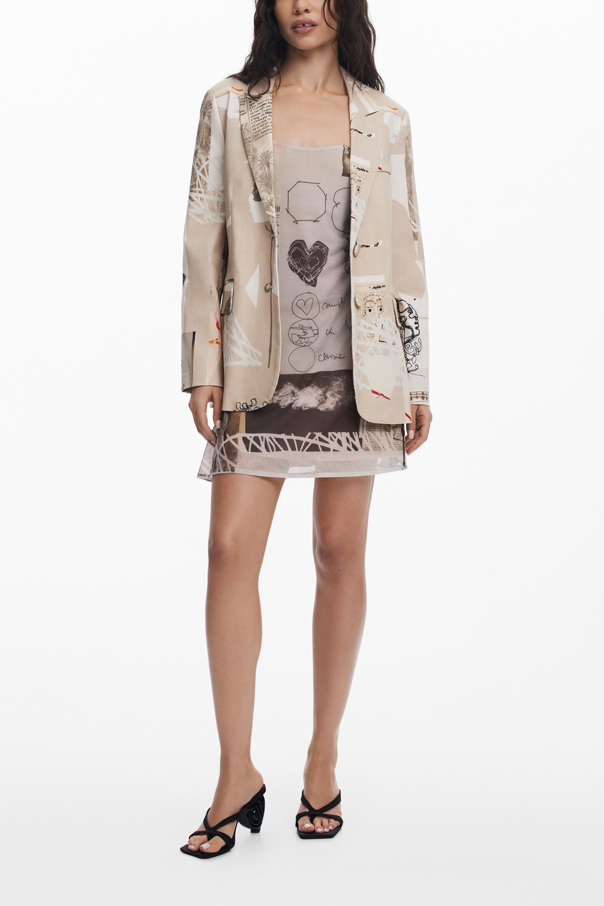 Chaqueta diseñada por Mr. Christian Lacroix, Algodon, MarróN,