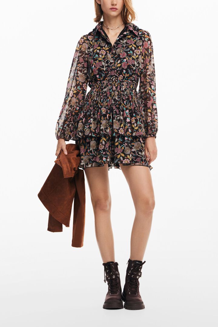 Short floral dress | Desigual