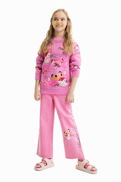 Oversize Pink Panther jumper