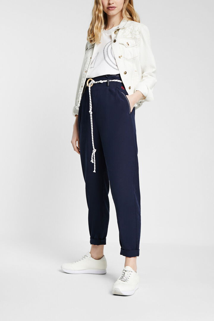 Pantalón baggy con cordón | Desigual