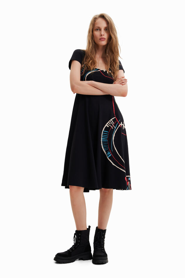 Midi A-line dress