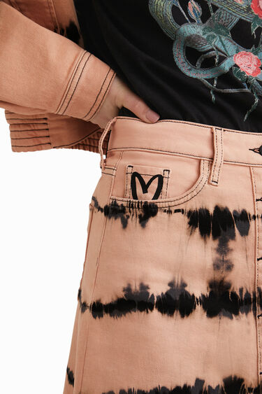Jeans-Minirock mit Batik | Desigual