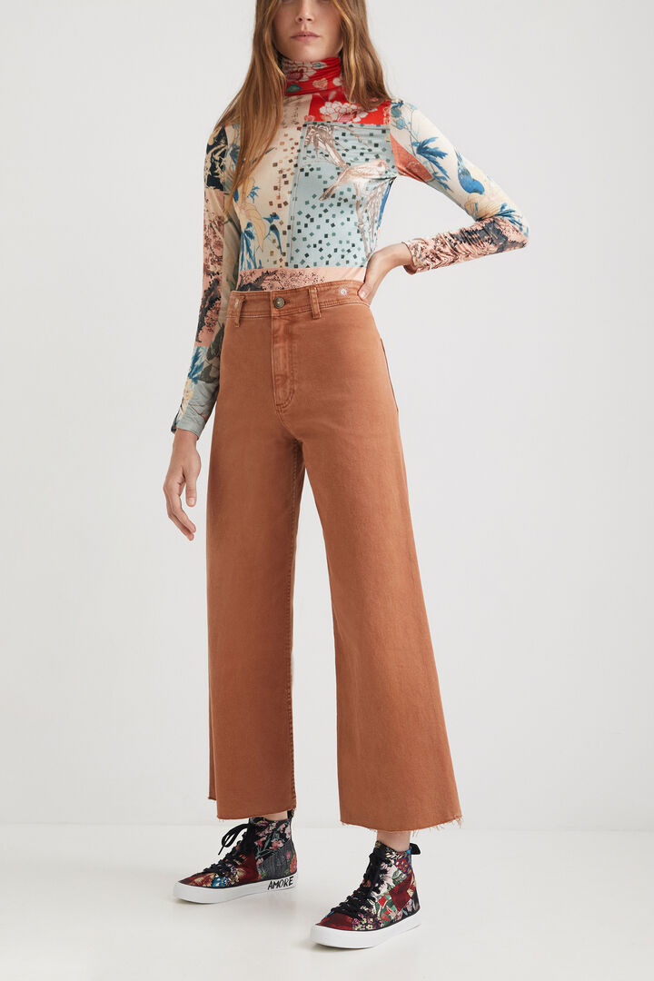 Pantalon wide leg straight | Desigual