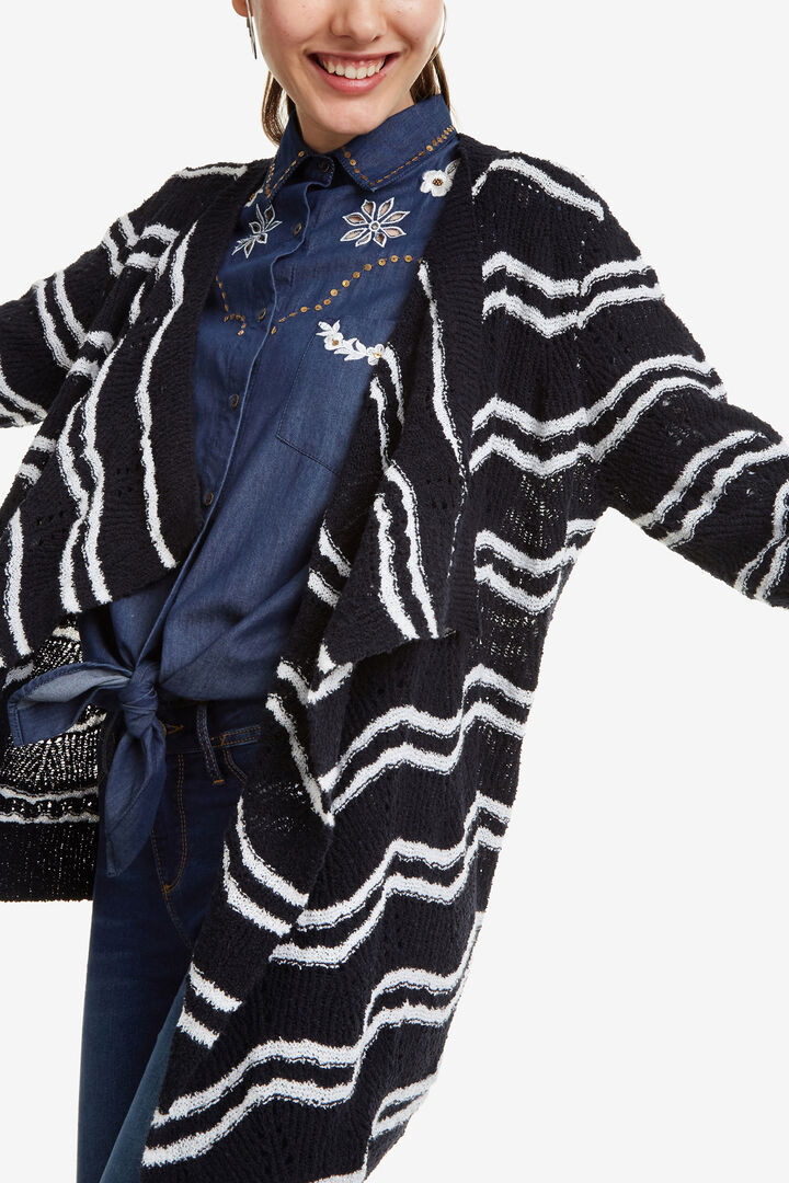 Navy Open Cardigan Cashel | Desigual