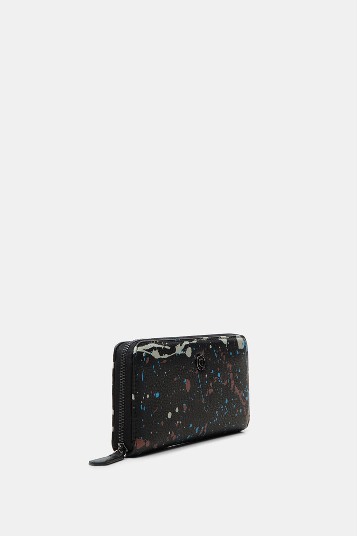 Längliches Portemonnaie mit Farbklecksen | Desigual