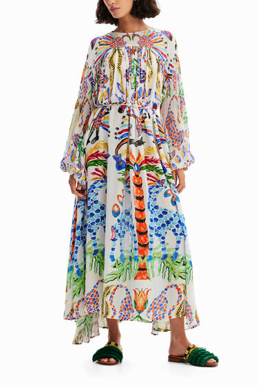 Vestido maxi tunica Stella Jean | Desigual