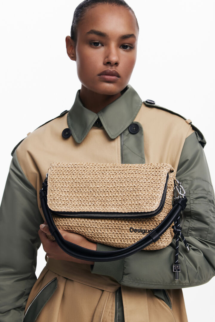 Raffia crossbody bag | Desigual