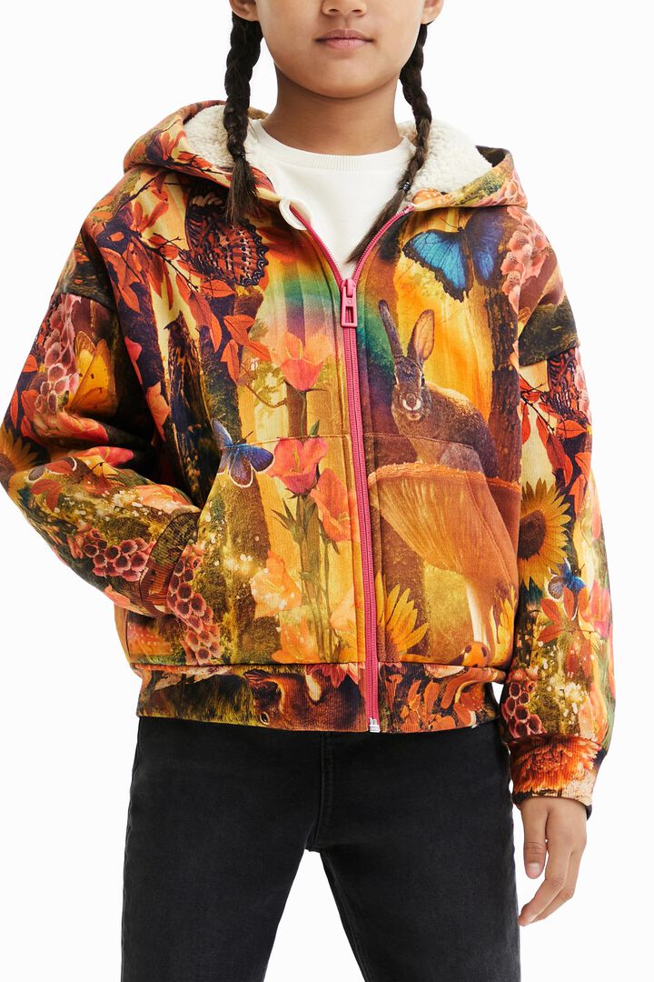 Sweat-shirt à capuche nature | Desigual