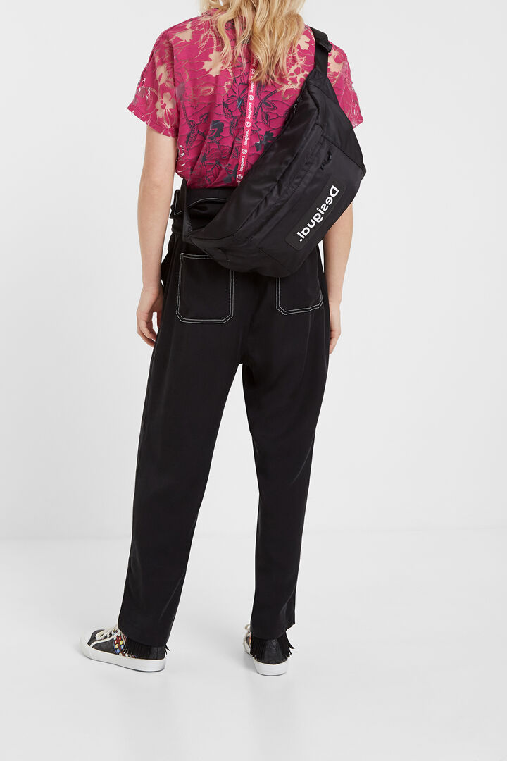 Floral T-shirt in devoré and transparencies | Desigual