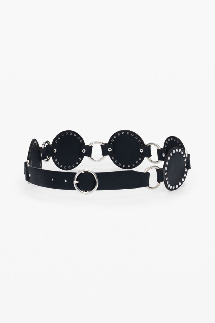 Articulated leather belt