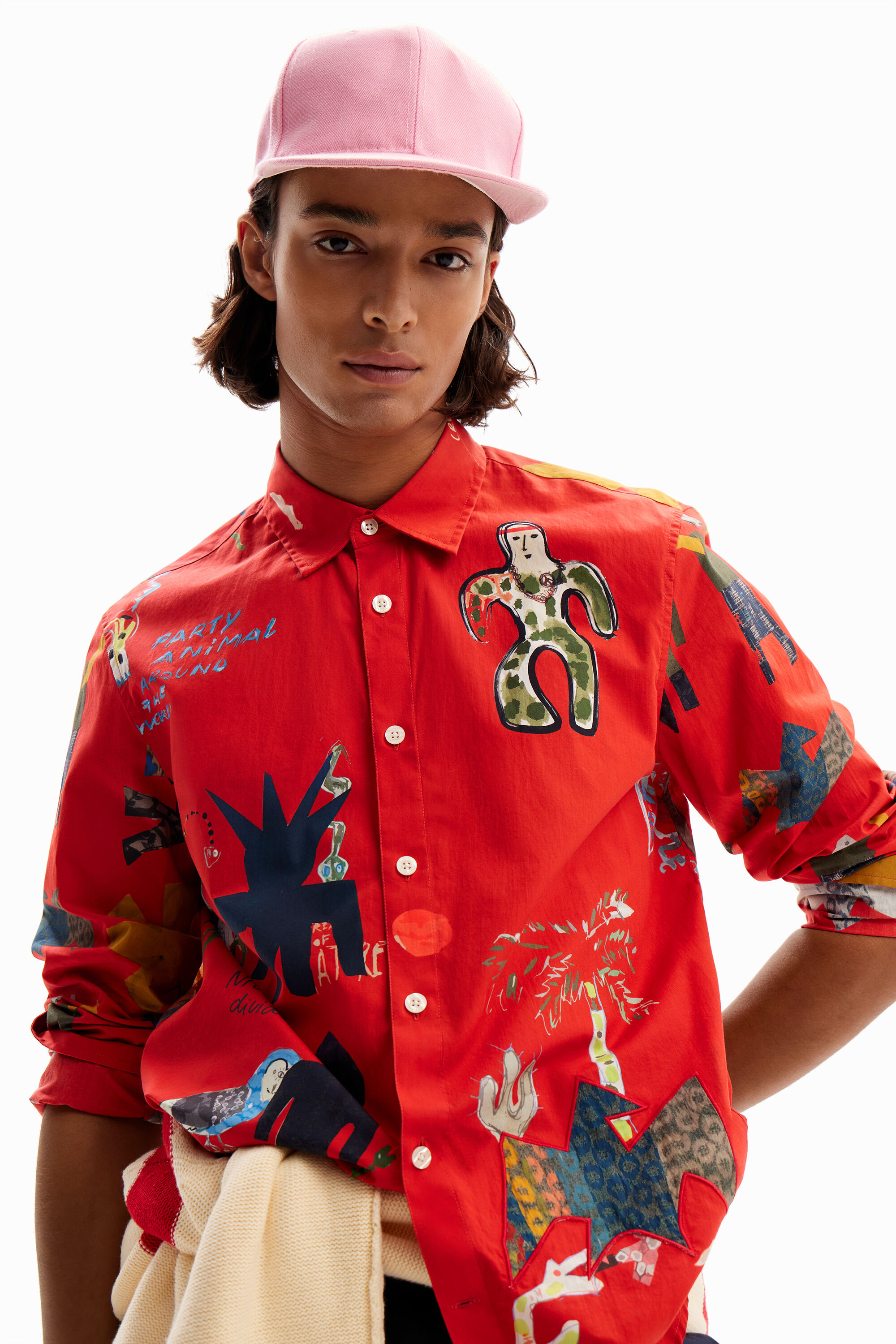 ポプリンシャツイラスト 男性用 | Desigual.com
