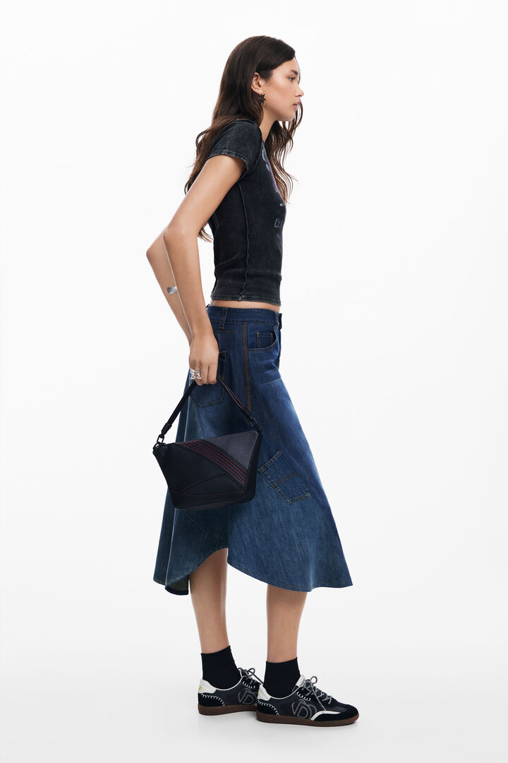 Bolso pespuntes pequeño | Desigual