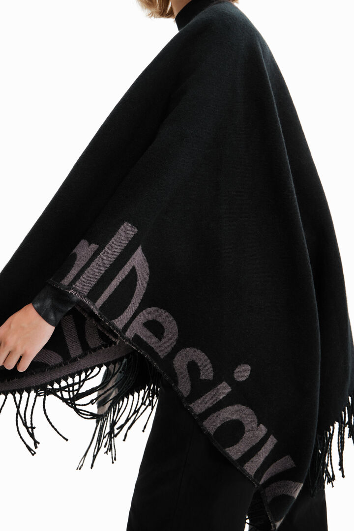 Reversible poncho | Desigual