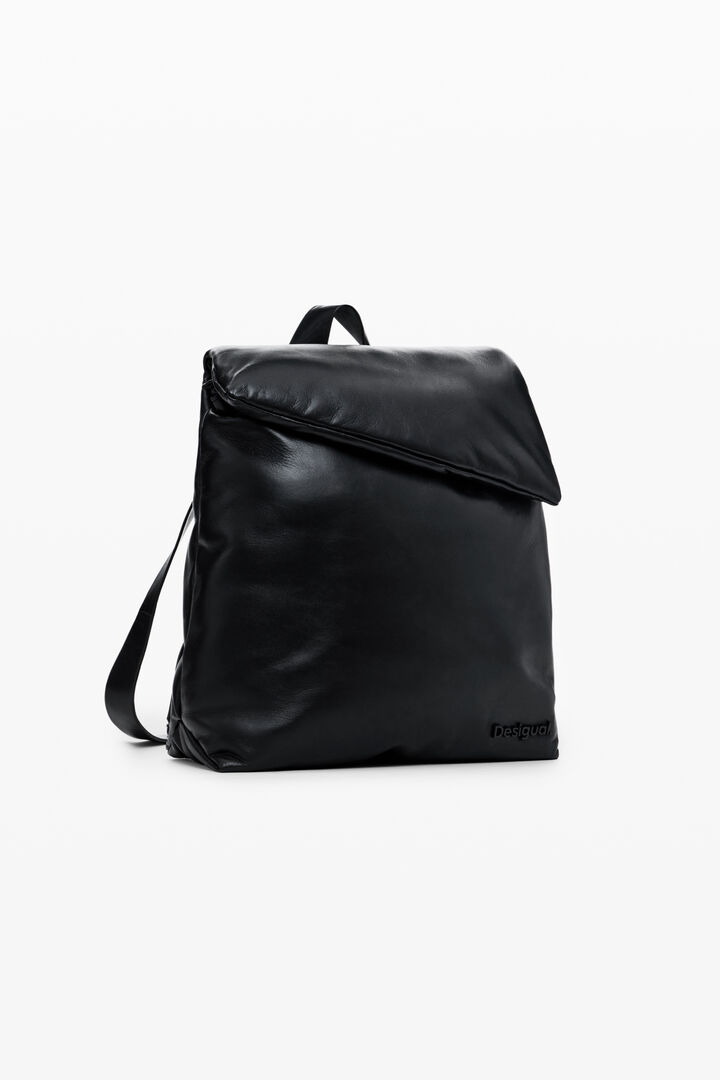 Sac à dos 100% cuir matelassé moyen | Desigual