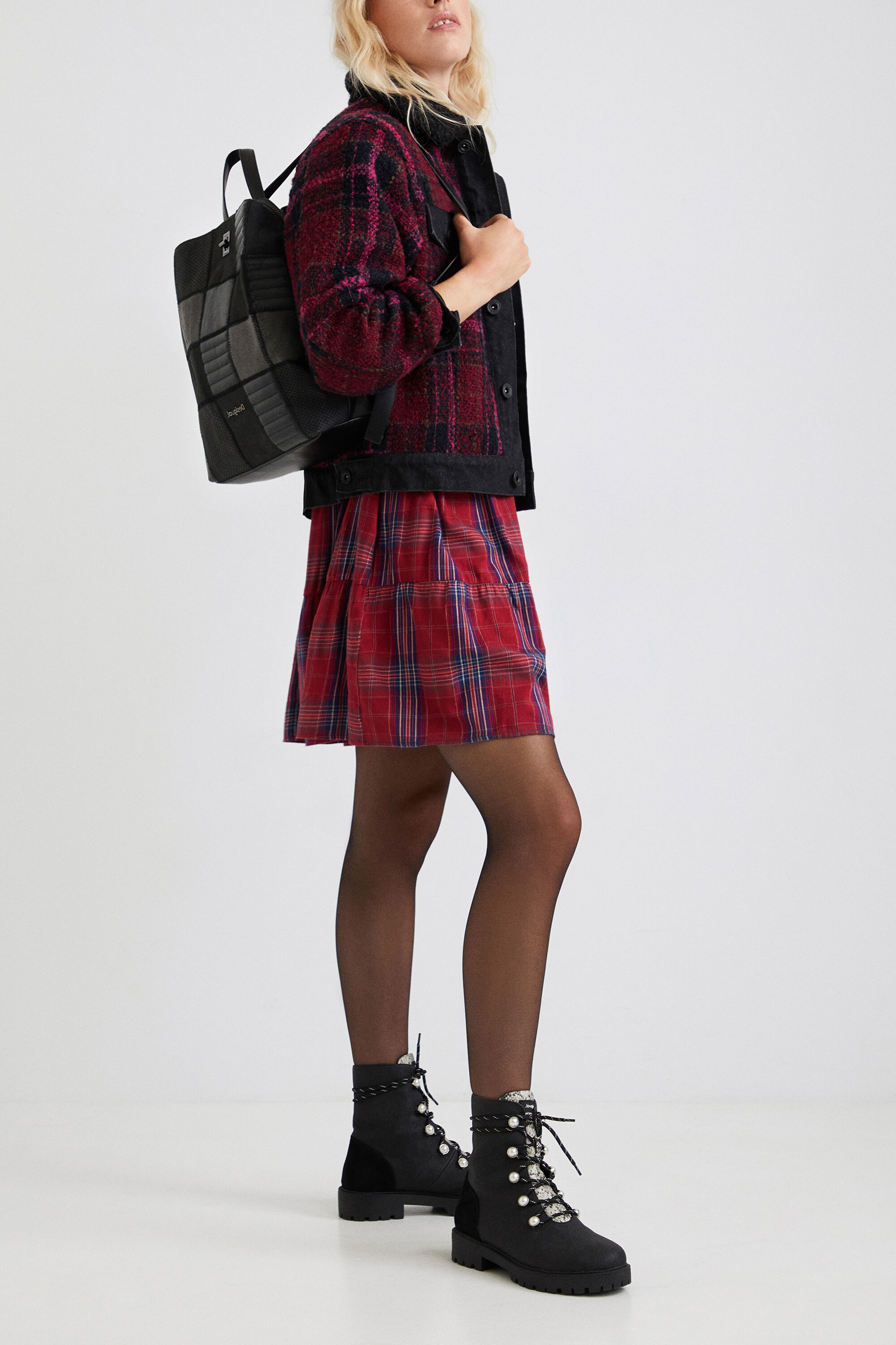 tartan wool jacket