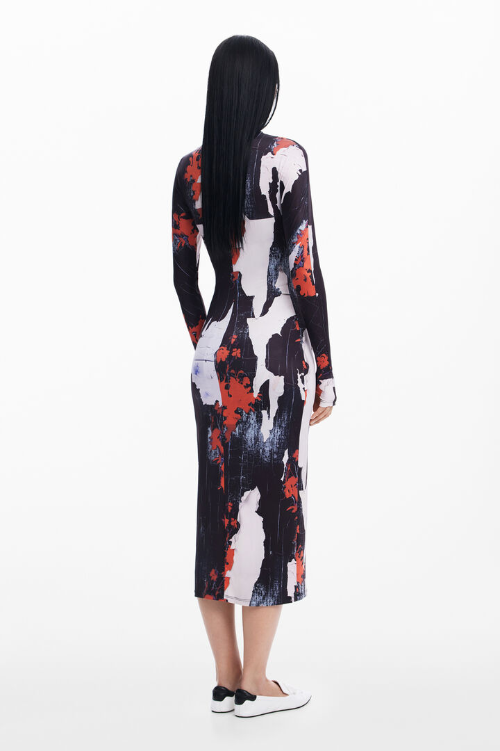 Vestido midi estampado Maitrepierre | Desigual