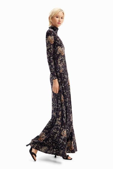 Elysia long velvet dress | Desigual
