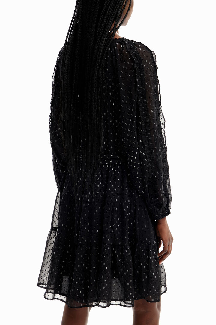 Vestit curt gasa plumeti | Desigual