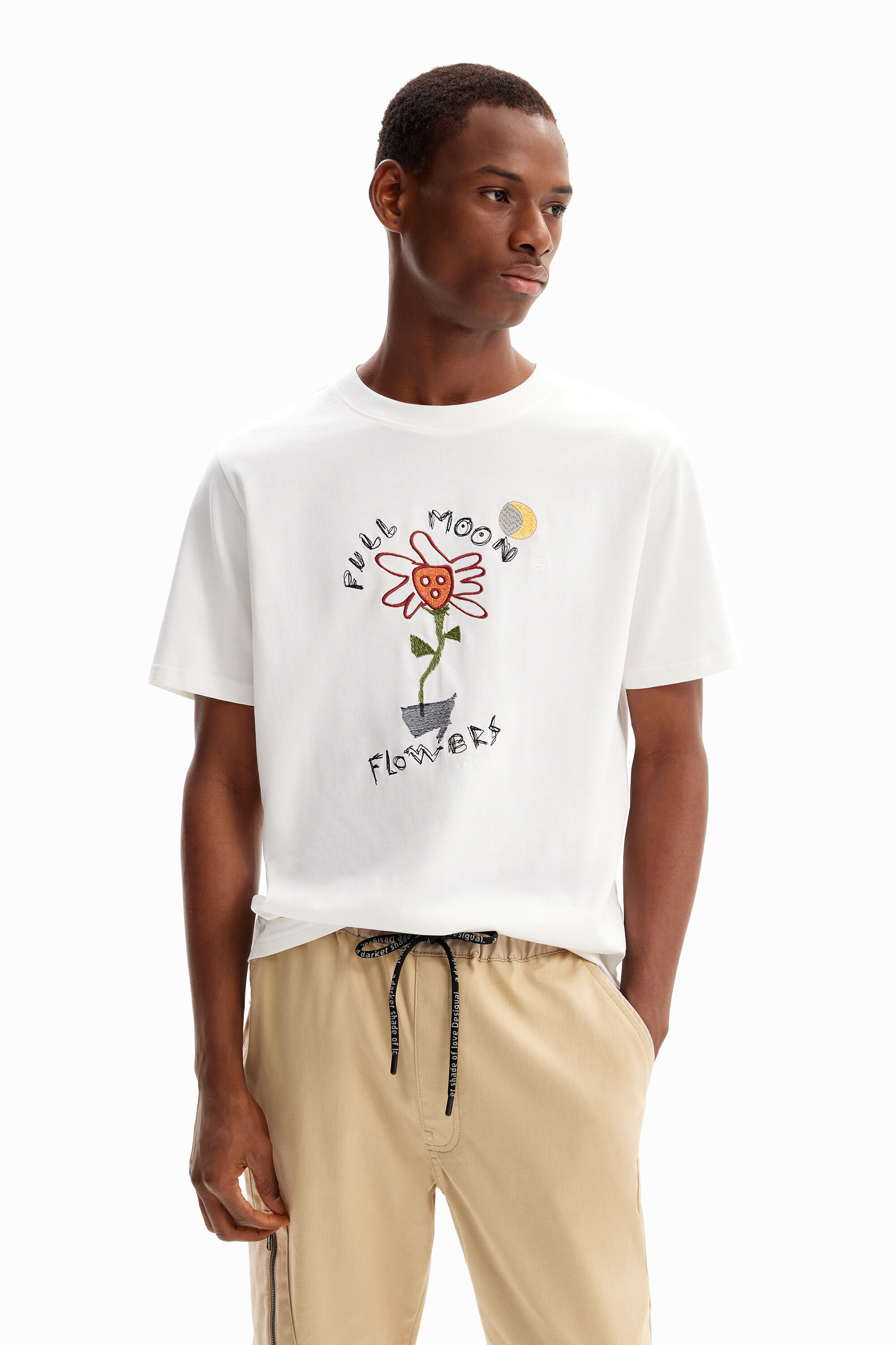 Desigual Moon flower T-shirt