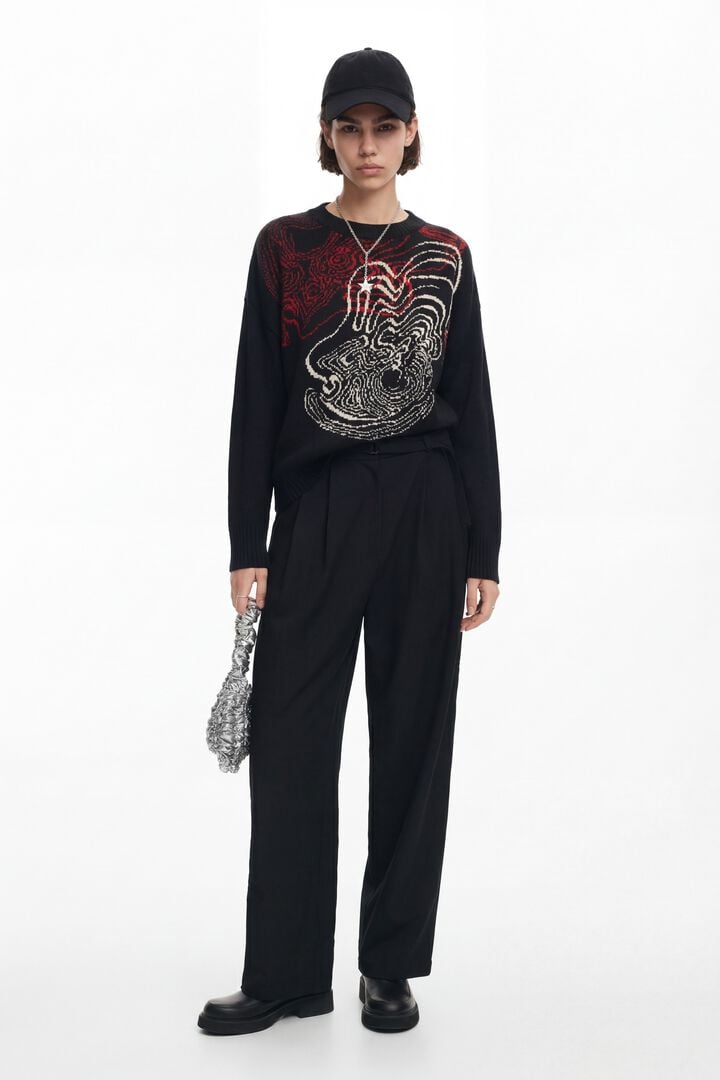 WAVE KNIT SWEATER M. CHRISTIAN LACROIX
