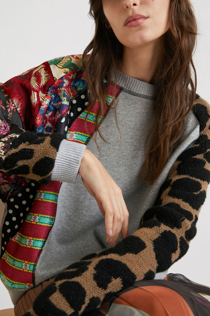 Sudadera felpa patch | Desigual