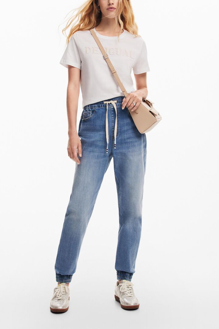 Pantalón jogger denim de mujer I