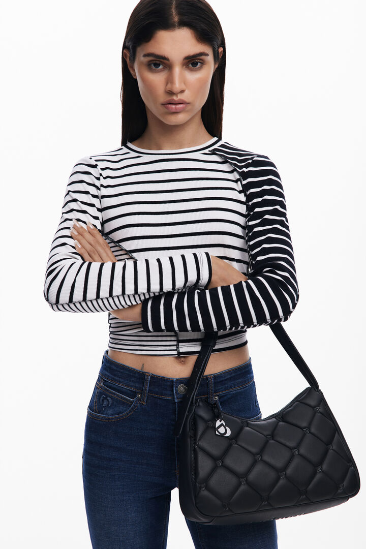 Medium quilted effect bag | Desigual